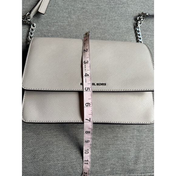 MICHAEL Kors Daniela Saffiano Leather Crossbody Taupe - Picture 10 of 16